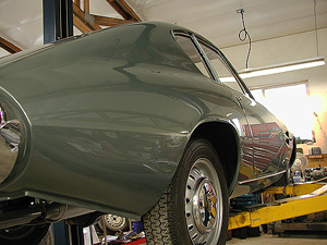 1966 FIAT GHIA 1500 COUPE back right on lift image